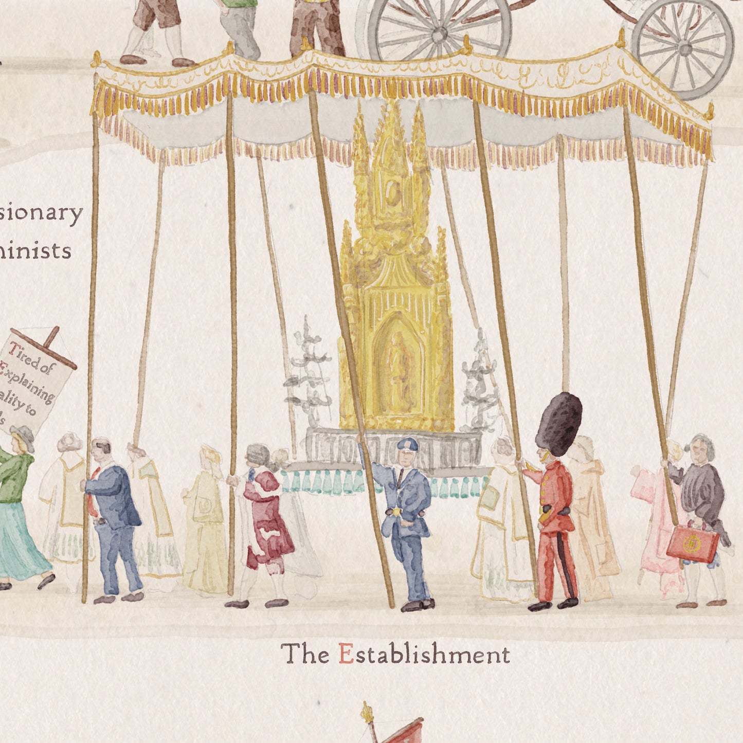 Fine Art Print of The Political Herds