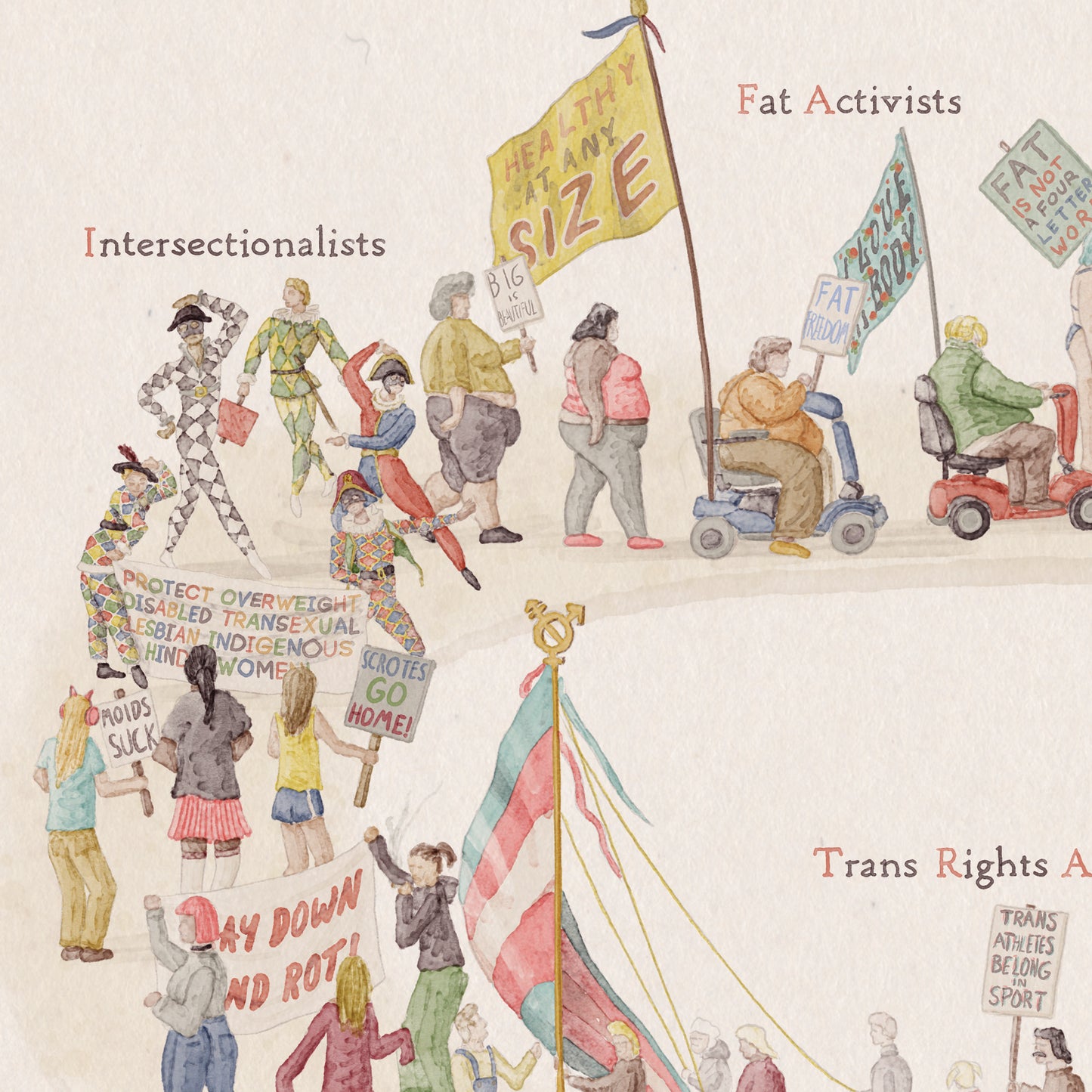 Fine Art Print of The Political Herds