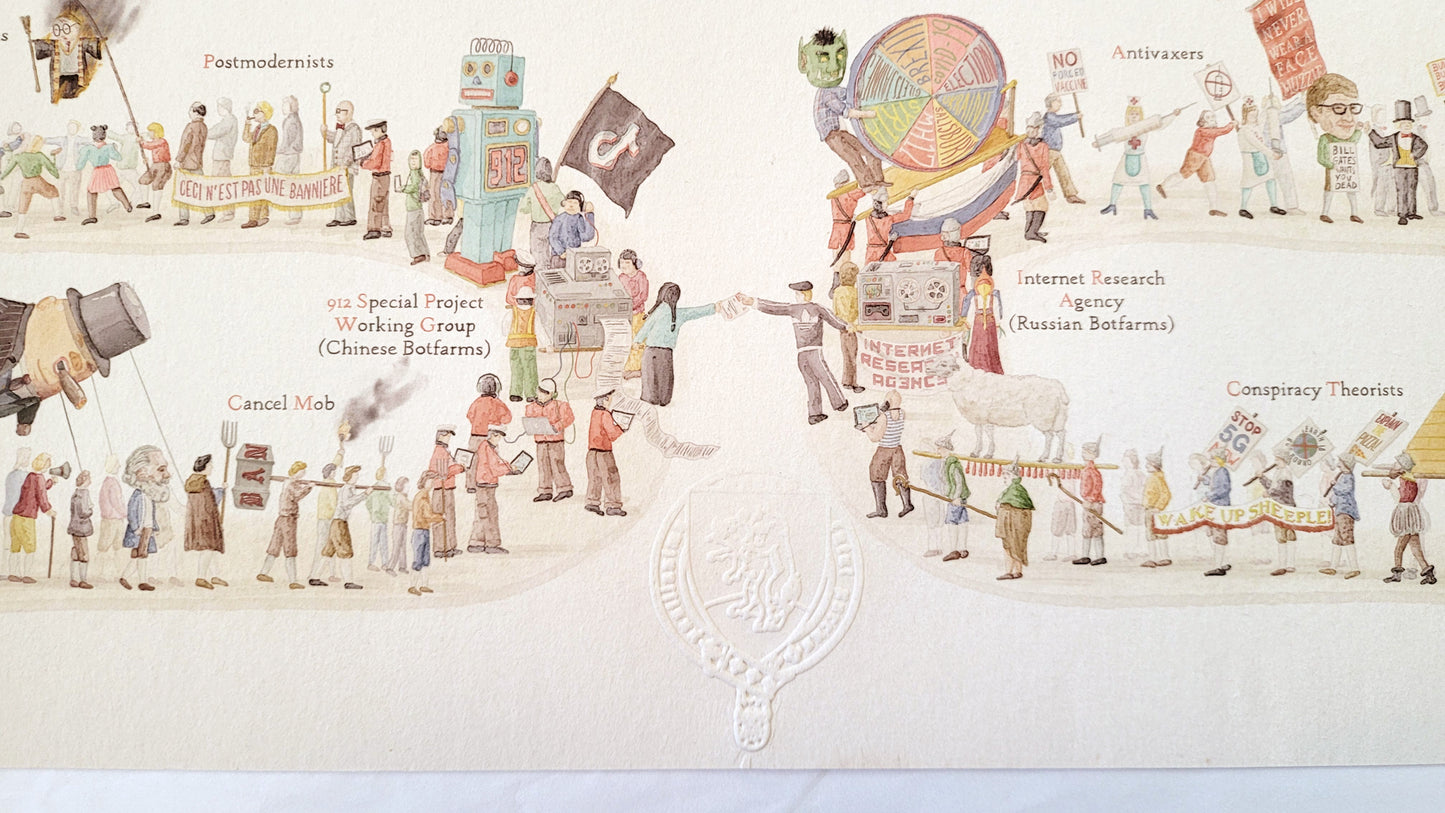 Fine Art Print of The Political Herds
