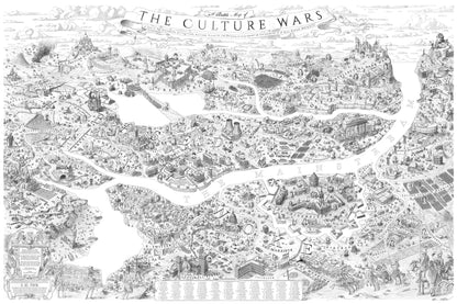 A Battle Map of the Culture Wars, Large 150cm x 100cm