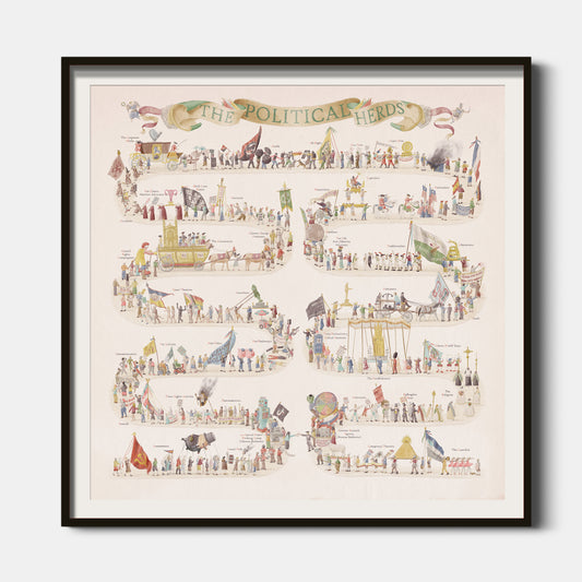 Fine Art Print of The Political Herds