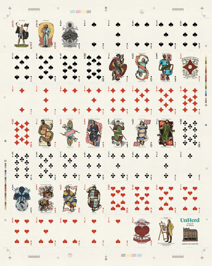 The UnHerd Deck — Sheet Print (framed)