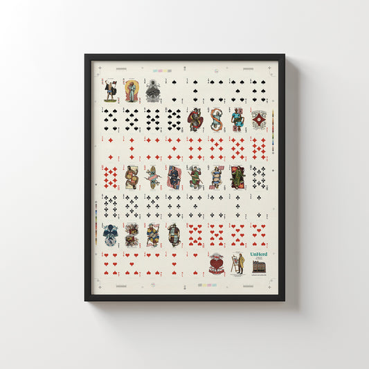 The UnHerd Deck — Sheet Print (framed)